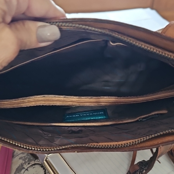 Western Leather Purse Fringe Handbag Tote Concealed Carry - Picture 13 of 16